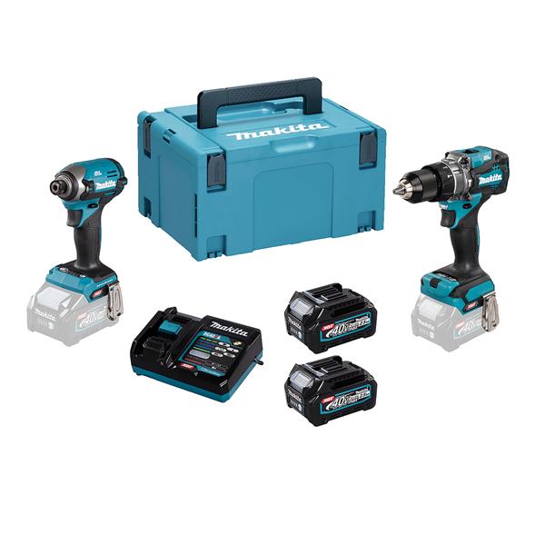 MakitaDK0176G205 40V XGT 2 Piece Combo Kit In Makpac Carry Case (2X2.5Ah)