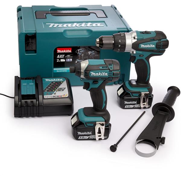 Makita DLX2145TJ 18V Cordless Twin Kit (2x5Ah)
