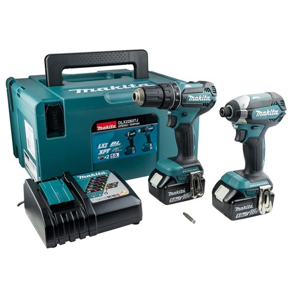 MakitaDLX2283TJ 18v Cordless Brushless Twin Kit (2x5Ah)