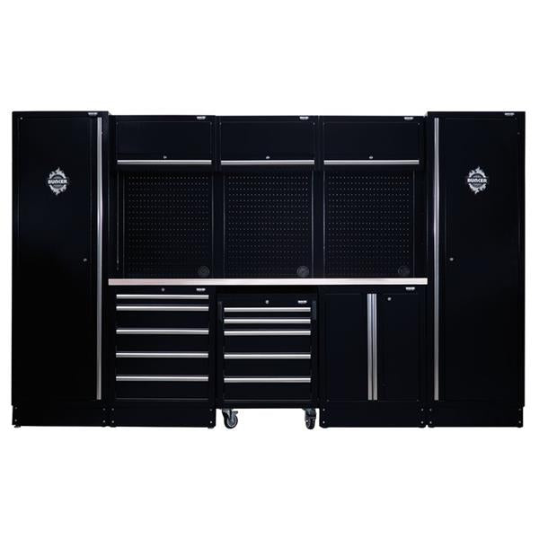 DraperBUNKER Modular Storage Combo with Stainless Steel Worktop (16pc) (04402)