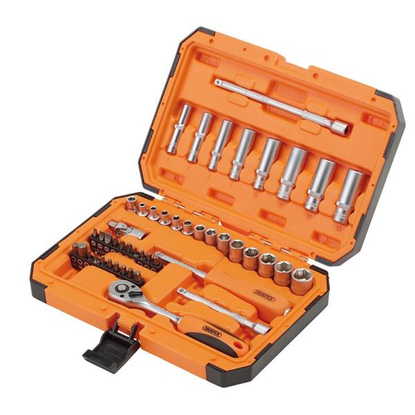 DraperHI-TORQ 1/4" 47 Piece 6 Point Socket Set 22109