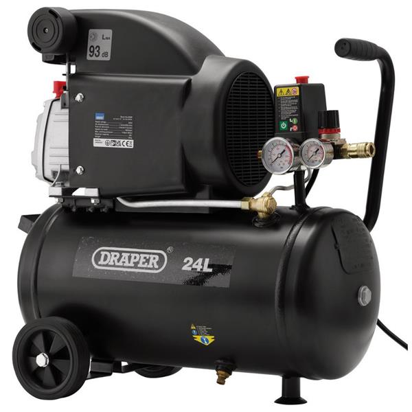 Draper2HP 1.5KW 24L Direct Drive Air Compressor 24980