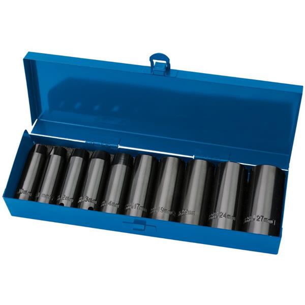 DraperExpert 10 Piece Metric Deep Impact Socket Set 38369