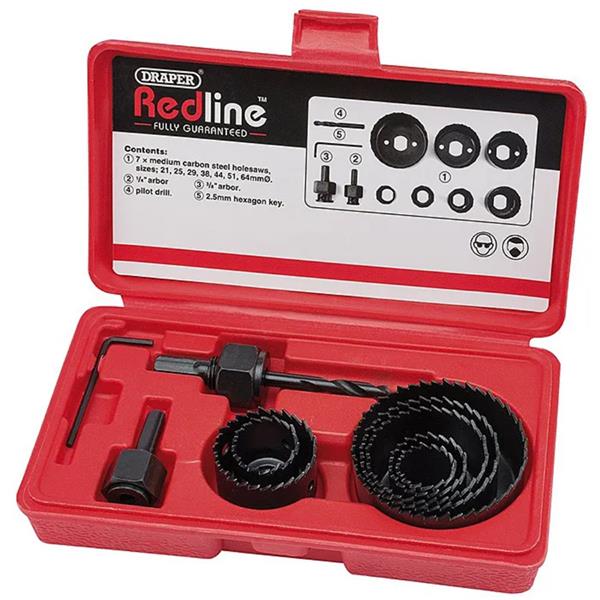 DraperRedline 11 Piece Holesaw Kit 68470