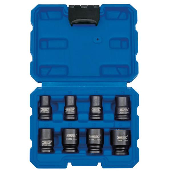 Draper8 Piece 3/8" impact Socket Set (8-19mm) 83089