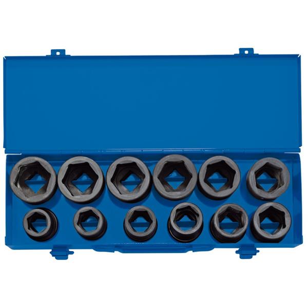 Draper12 Piece 3/4'' MM/AF Impact Socket Set in Metal Case 83280
