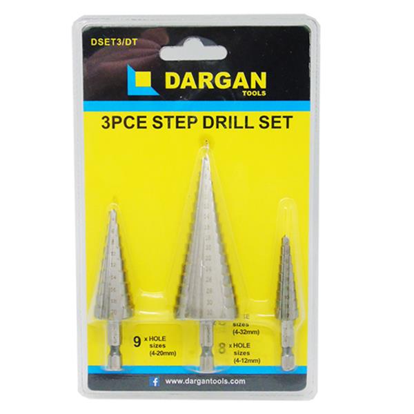 Dargan3pce Step Hss Drill Set