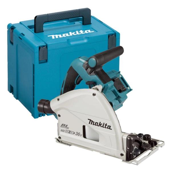 MakitaDSP600Z Twin 18v LXT Cordless Plunge Saw 165mm in Makpac Case (Bare Unit)