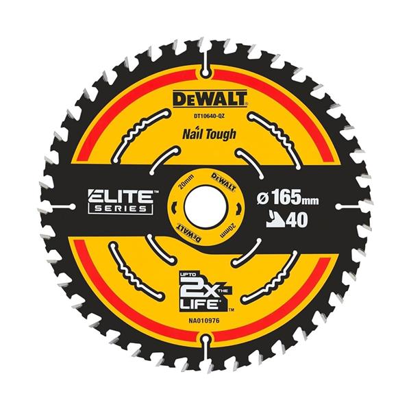 DewaltDT10640 Extreme Framing Circular Saw Blade for Wood 165 x 20mm x 40T