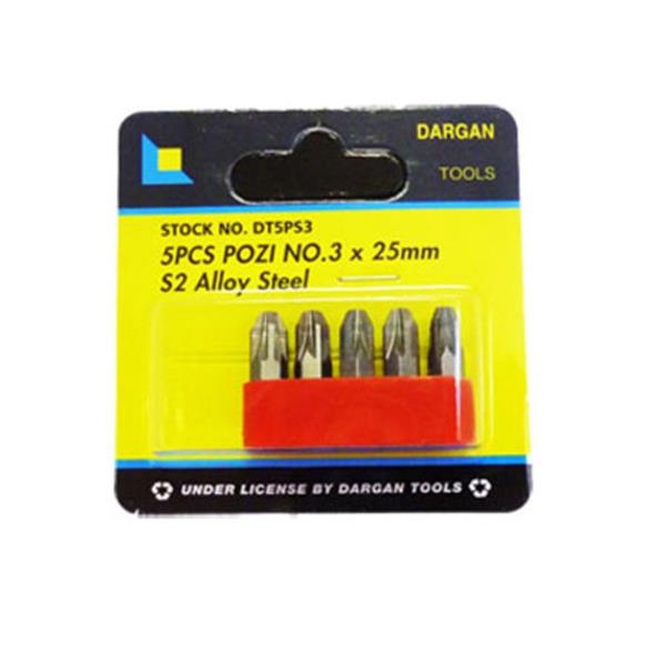 Dargan5pce Posi No. 3 5pk Bits