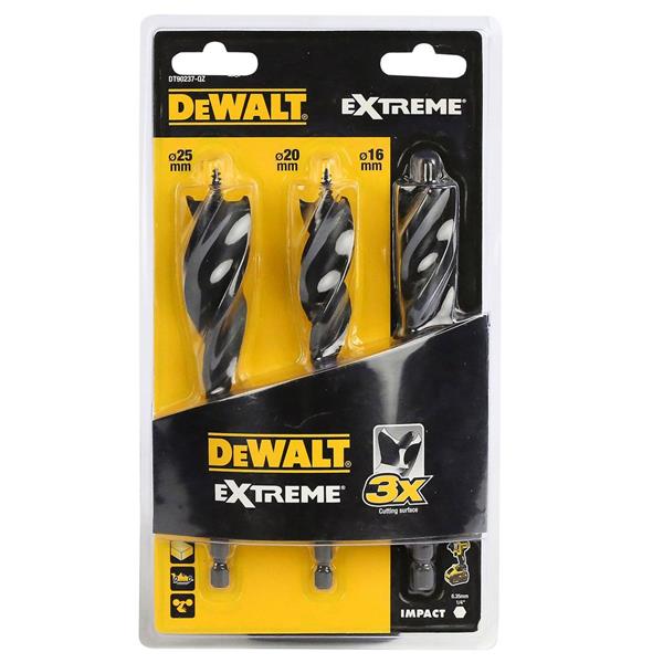 DewaltDT90237-QZ Extreme Tri Flute Bit 3 Piece Set