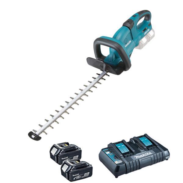 MakitaDUH551RT Twin 18V Hedge Trimmer Kit (2x5.0Ah)