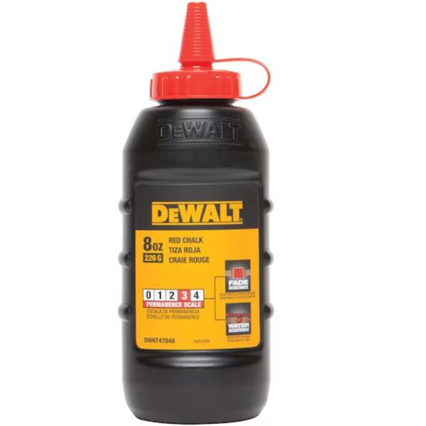 DewaltDWHT47048L 8oz Red Chalk