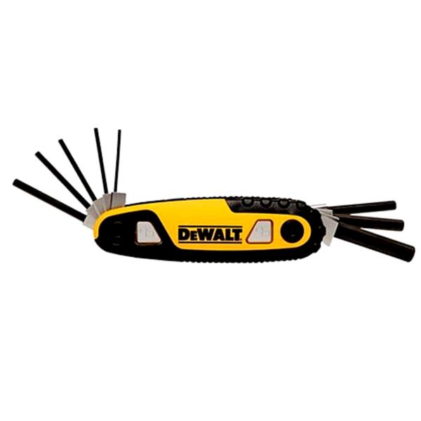 DewaltDWHT70263M Folding Locking Hex Key Set MM