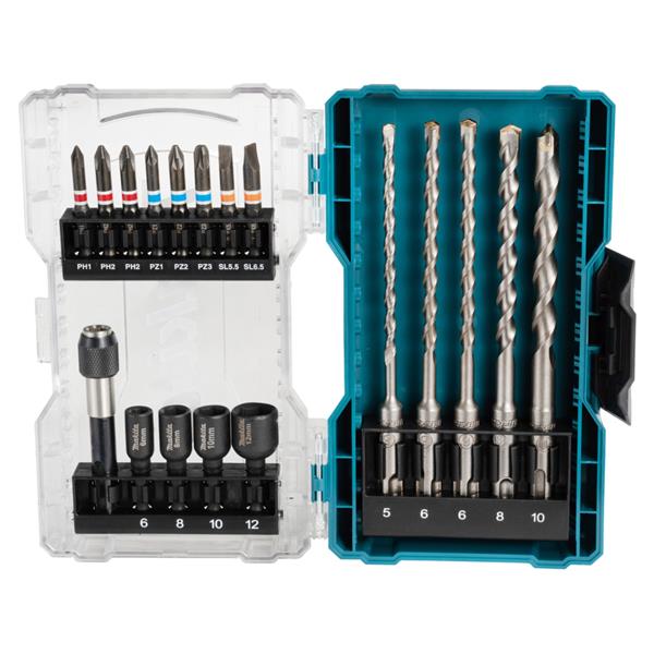 MakitaE-07026 Drill And Screw Bit Set With Clear Case - 18pc