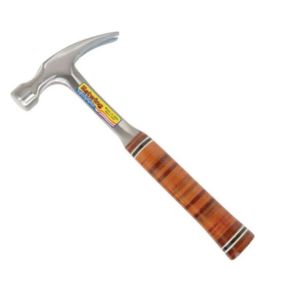 EstwingE16S Hammer Straight Claw Smooth Face 16oz - Leather Grip