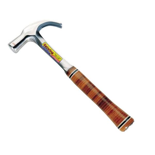 EstwingE24C Hammer Curved Claw Smooth Face 24oz - English Pattern - Leather Grip