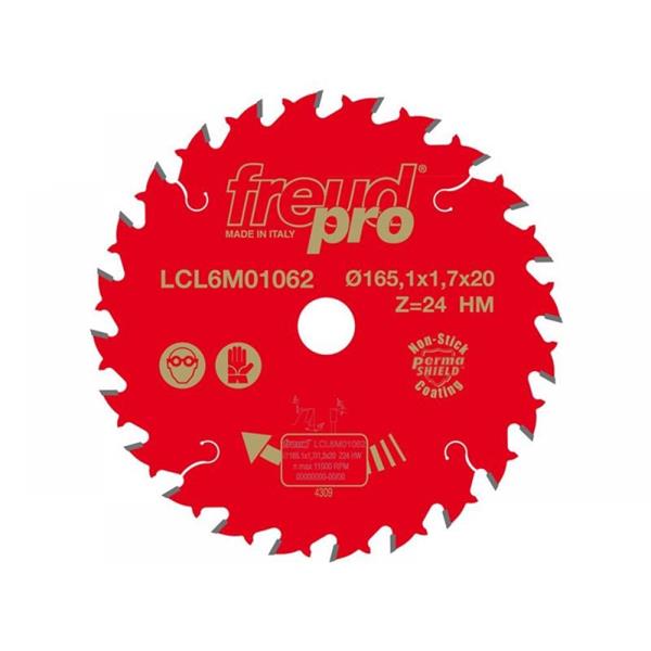 FreudCSB LCL6M for Solid Wood/Panels Portable Machines/Mitre Saw 165,1mm x 20mm x 1.7 x 24T