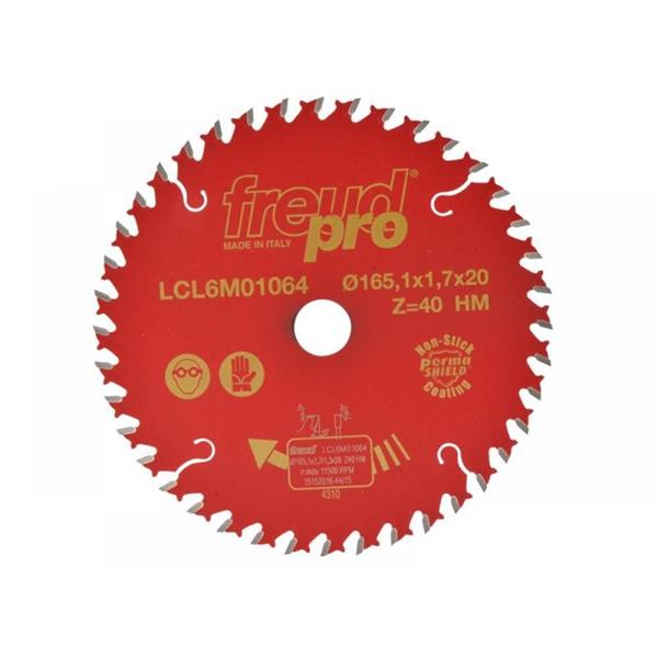 FreudCSB LCL6M for Solid Wood/Panels Portable Machines/Mitre Saw 165,1mm x 20mm x 1.7 x 40T