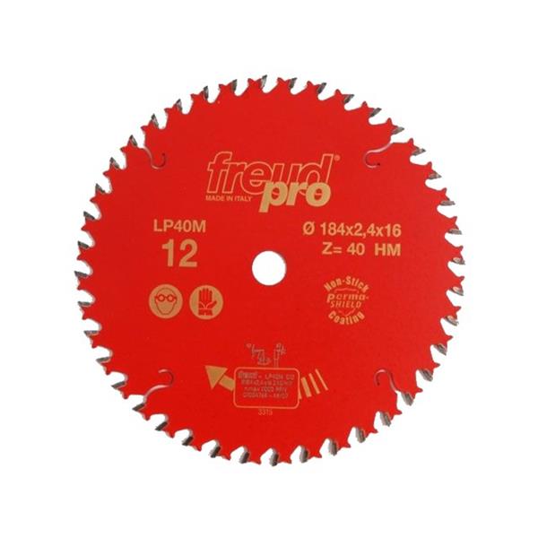 FreudCSB LP40M for Solid Soft/Hard Wood Portable Machines 184mm x 16mm x 2.4 x 40T