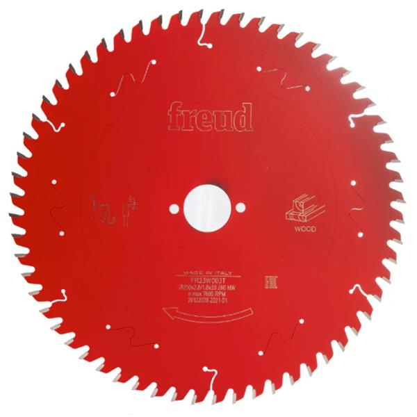 Freud250mm x 30mm x 60T Fine Wood Blade