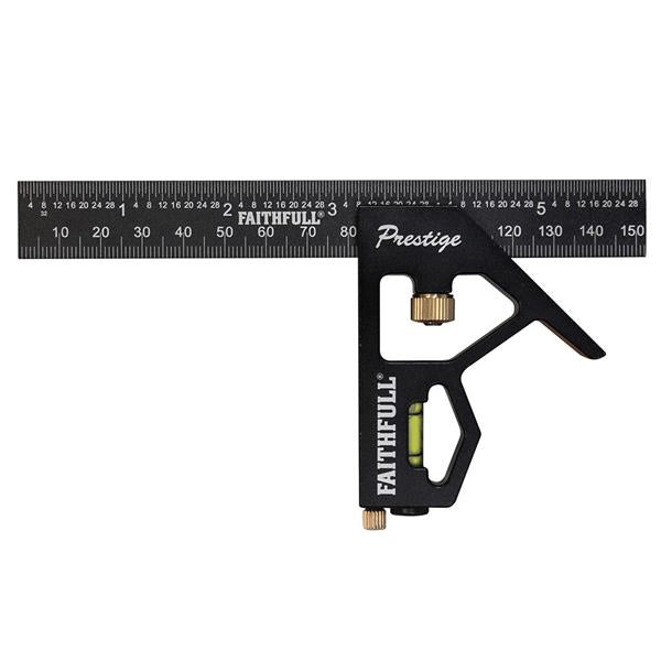 Faithfull6" Prestige Combination Square Black Aluminium FAICS150CNC