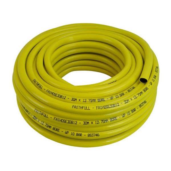 Faithfull30M Heavy-Duty 1/2" Reinforced Hose FAIHOSE30B12