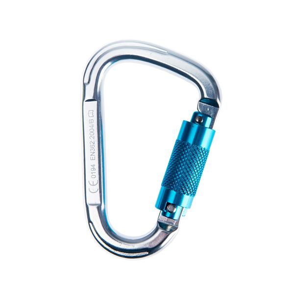 PortwestFP32 Aluminium Twist Lock Carabiner - Silver