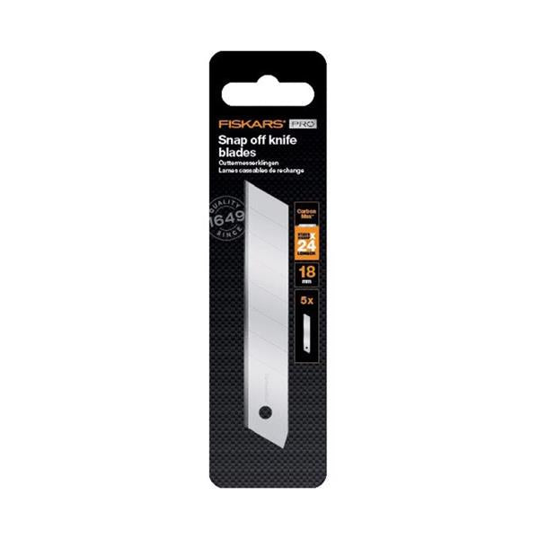 Fiskars CarbonMax Snap Off Blades 18mm 5 pack 1027232