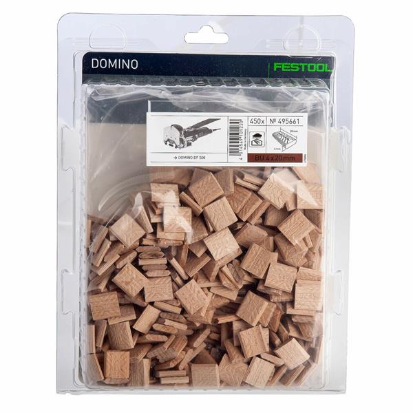Festool495661 Domino Tenon Beech Wood 4 x 17 x 20mm - 450 Pack