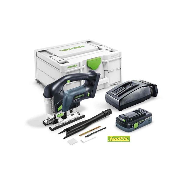 Festool576533 Cordless Pendulum Jigsaw CARVEX PSBC 420 HPC 4.0 EBI-Plus (1x4Ah)