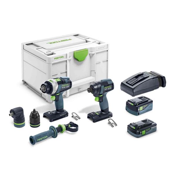 Festool577655 Screwdriver and drill bit set TID 18 5,0/4,0-Set TPC 18/4