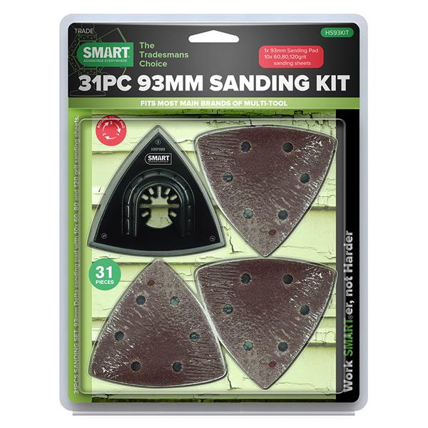 SmartHS93KIT 93Mm Trade 31 Piece Sanding Kit