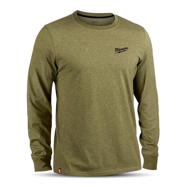 Milwaukee Hybrid Work Long Sleeve T-Shirt - Green