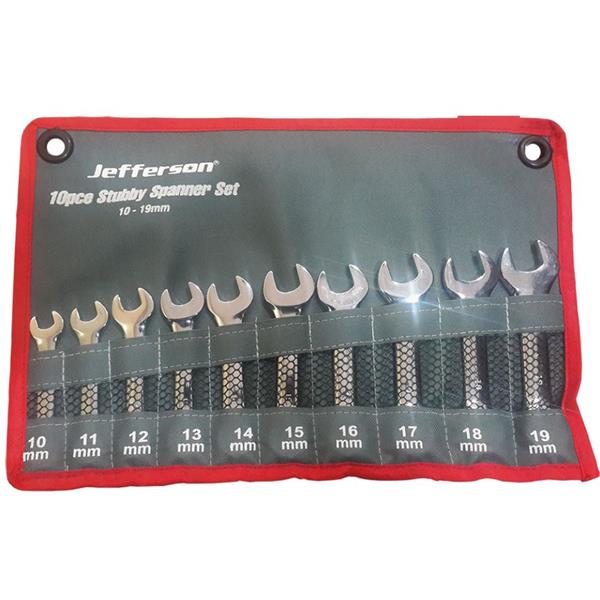Jefferson10 Piece Stubby Spanner Set JEFCSS10ST