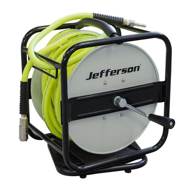 Jefferson10mm Air Hose Reel c/w Rotation Base JEFHOSRLHY25-14S