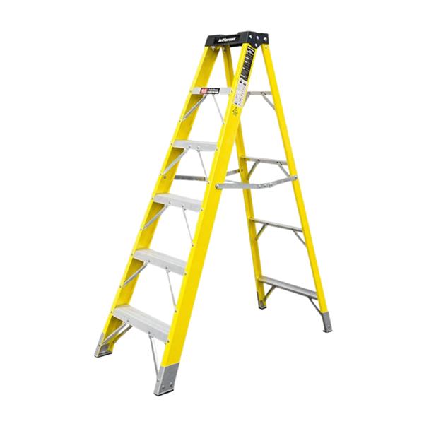 Jefferson6 Tread Fibreglass Step Ladder JEFLADFGLS06