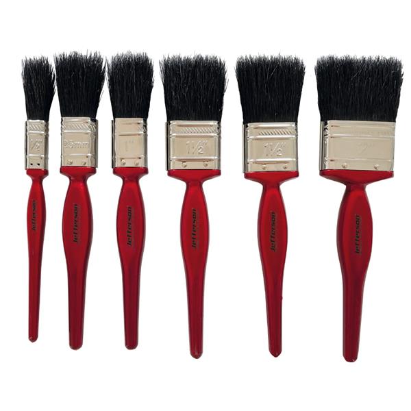 Jefferson6 Piece General Purpose Paint Brush Set JEFPNTBSG-06