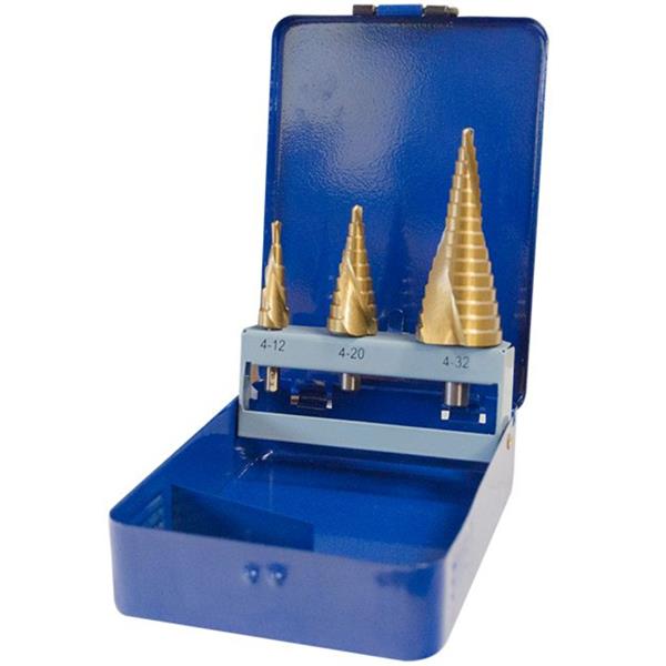 Jefferson3 Piece HSS Step Drill Bit Set JEFSTPSHSS03