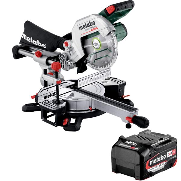 Metabo18V KGS 18 LTX BL 216 216mm Mitre Saw (1x 4Ah)