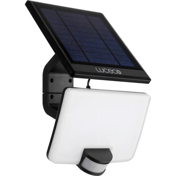 Luceco11W Solar Power Guardian Floodlight - Black
