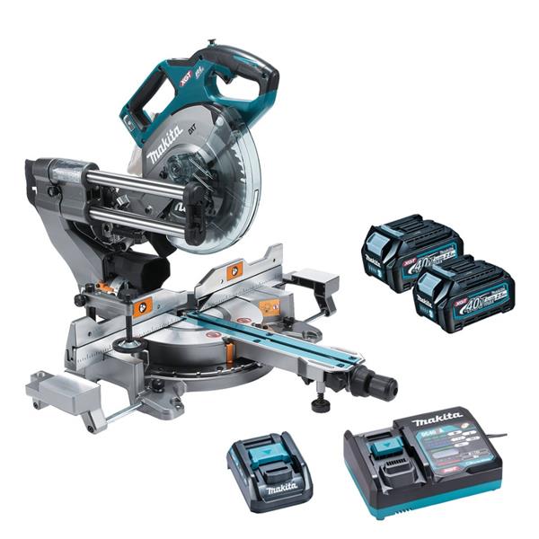 MakitaLS002GD203 40V MAX XGT Slide Compound 216mm Mitre Saw Kit (2x2.5Ah)