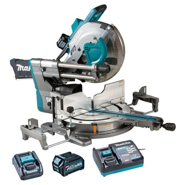 MakitaLS003GD202 40VMAX XGT Brushless 305mm Slide Compound Mitre Saw (2x2.5Ah)