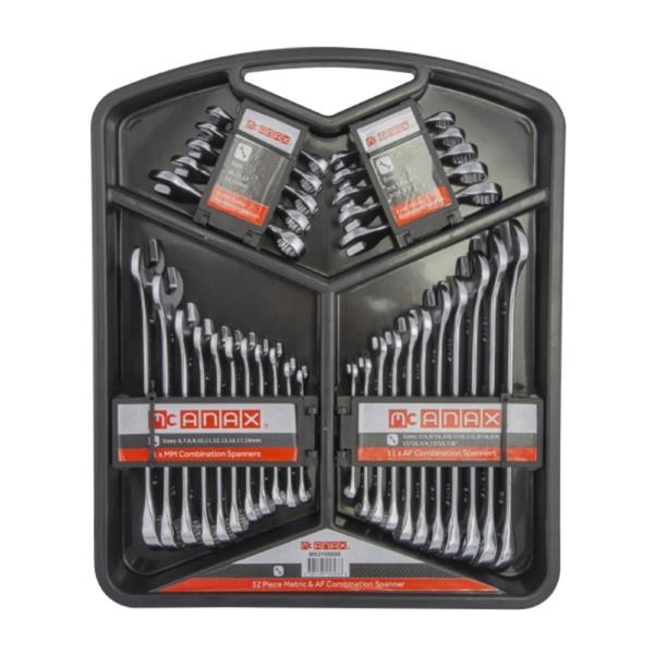 MiscMcanax 32 Piece Mixed Combination Spanner Set MX2100006