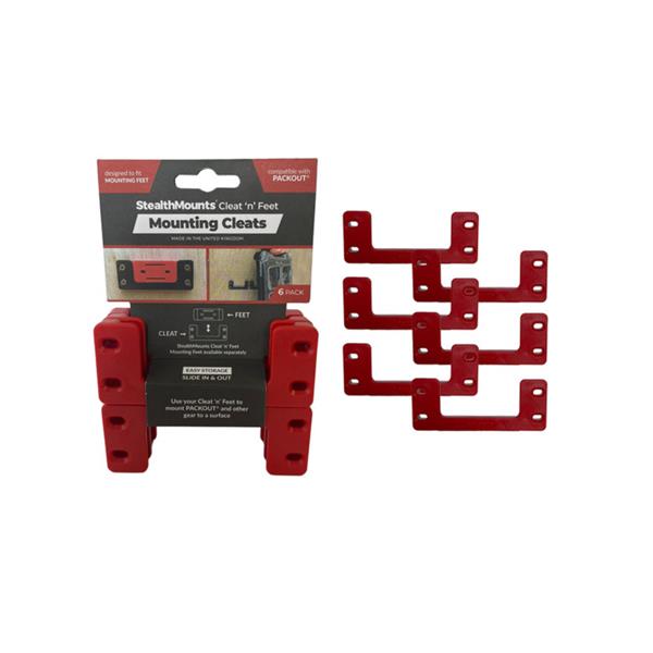 Stealth MountsCleat 'n' Feet - Mounting System (6 Pack) OM-CL-RED-6