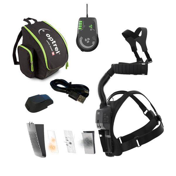 OptrelSwiss Air Control Panel Half Mask Black 3.6V (1x6.5Ah) (4700.010)