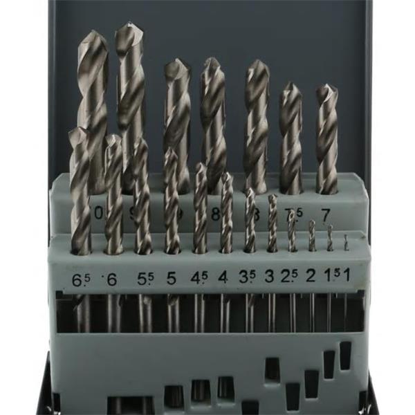 MakitaP-19906 19pc HSS Ground Point Drill Bit Set 1mm - 10mm