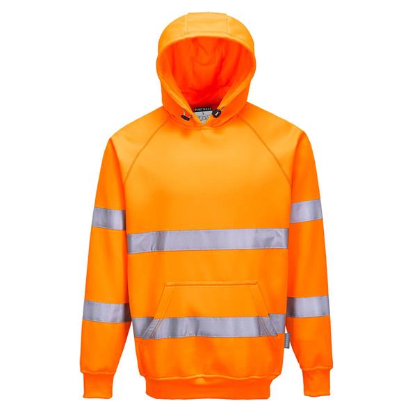 PortwestB304 - Hi-Vis Hooded Sweatshirt - Orange