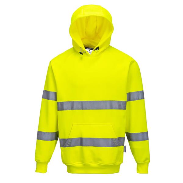 PortwestB304 - Hi-Vis Hooded Sweatshirt - Yellow