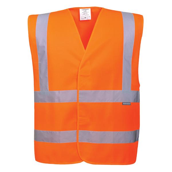 PortwestC470 - Hi-Vis Two Band & Brace Vest - Orange
